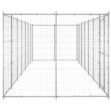 Outdoor Dog Kennel Galvanised Steel 16.94 m 3082310