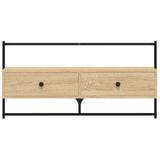 TV Cabinet Wall-mounted Sonoma Oak 100.5x30x51 cm Engineered Wood 833459