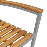 Garden Dining Set 7 pcs Grey and brown 3284408