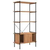 5-Tier Shelving Unit with Cabinet 80x40x163 cm Steel and Engineered Wood 336355