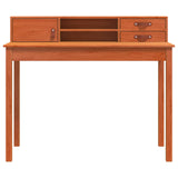 Desk with Drawer Wax Brown 110 x 50 x 93 cm Soild Pine Wood 870012