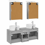 Bathroom Furniture Set 5 pcs Grey Sonoma 3406916