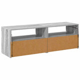 TV Cabinets 2 pcs with LED Lights Grey Sonoma 60x35x40 cm 815681