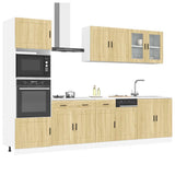 7 Piece Kitchen Cabinet Set Porto Sonoma Oak Engineered Wood 3314754