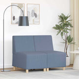 Modular Sofa Unit Armless 2 pcs Blue 55 x 74 x 82 cm 3399779