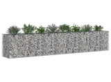 Gabion Raised Bed 2 pcs Silver 330 x 50 x 80 cm 3422232