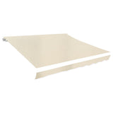 Awning Top Sunshade Canvas Cream 350x250 cm 143702