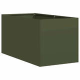 Planter Olive Green 40x80x40 cm Cold-rolled Steel 860734