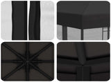 Garden Gazebo with Sidewalls 3 x 3 m Anthracite 900339