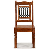 Dining Chair Set of 6 Brown Solid acacia wood, cast iron Standard 275272