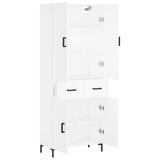 Highboard White 69.5x34x180 cm Engineered Wood 3198145