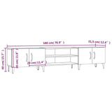TV Cabinet Sonoma Oak 180x31.5x40 cm Engineered Wood 816267
