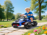 12V Kids Electric Ride On Car with 3 Wheeler, MP3 Player, Horn, 2 Speeds, LED Lights for Boys & T3398P422430