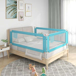 Toddler Safety Bed Rail Blue 190x25 cm Fabric 10214