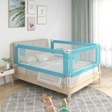 Toddler Safety Bed Rail Blue 190x25 cm Fabric 10214