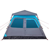 ZNTS Camping Tent Dome 4-Person Blue Quick Release 4004231