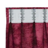 Velvet Curtains 2 pcs Wine red 225 x 140 cm Velvet 4107680