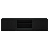 TV Cabinet Black Oak 140x40x35.5 cm Engineered Wood 862440