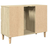 Sink Cabinet Sonoma Oak 80x33x60 cm Engineered Wood 849665