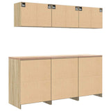 Garage Cabinets 6 pcs Sonoma Oak Engineered Wood 3328343