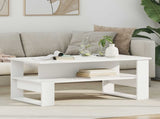 Coffee Table White 90 x 50 x 40 cm Engineered Wood 8000212
