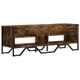 TV Cabinet Smoked Oak 122x34x41 cm Engineered Wood 848571