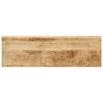 Console Table with Live Edge 105x33x76 cm Solid Wood Mango 372763