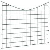 Lower Arch Garden Fence Set 77.5x64 cm Green 146104