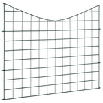 ZNTS Lower Arch Garden Fence Set 77.5x64 cm Green 146104