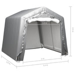 ZNTS Storage Tent 240x240 cm Steel Grey 3079584