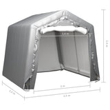 ZNTS Storage Tent 240x240 cm Steel Grey 3079584