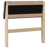 Upholstered Headboard Taupe 80 cm Solid Pine Wood 879202