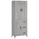 Highboard Grey Sonoma 69.5x34x180 cm Engineered Wood 3196017