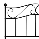 Bed Frame without Mattress Black Metal 90x200 cm 284523
