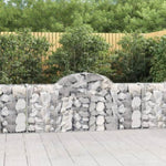 Arched Gabion Baskets 11 pcs 200x30x80/100 cm Galvanised Iron 3146098
