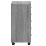 Drawer Cabinet with Castors Grey Sonoma Engineered Wood 342675