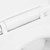 Rimless Toilet 7 cm Extra Height Soft Close Ceramic White 145779