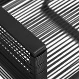 5 Piece Garden Dining Set Black PVC Rattan 3156544