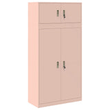 Storage Cabinet 2 pcs Pink 90 x 40 x 180 cm Steel Lockable 3438652