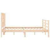 Bed Frame without Mattress Small Double Solid Wood 3194281