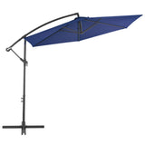 Cantilever Garden Parasol Blue Polyester, Metal Large Tiltable 47133