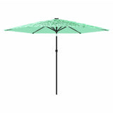 Garden Parasol with Steel Pole Green 288x288x225 cm 4005107