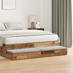 ZNTS Bedside Tables Old Wood Solid Reclaimed Wood 135 x 36.5 x 16.5 cm 866993