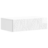 Wall-Mounted Side Table High Gloss White 59 x 34.5 x 17 cm 898829