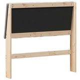 Upholstered Headboard Taupe 100 cm Solid Pine Wood 879412