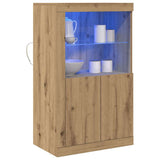 LED Sideboard Artisan Oak 60.5 x 37 x 100 cm Engineered Wood 863016