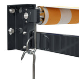 Retractable Awning Yellow and White 5x3 m Fabric and Aluminium 3154460