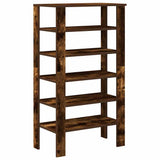 Shoe Rack Smoked Oak 61x32x105 cm Engineered Wood 859864