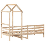 Day Bed with Roof without Mattress 80x200 cm Solid Wood 3282200