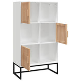 Highboard White 70x35x125 cm Engineered Wood 352136